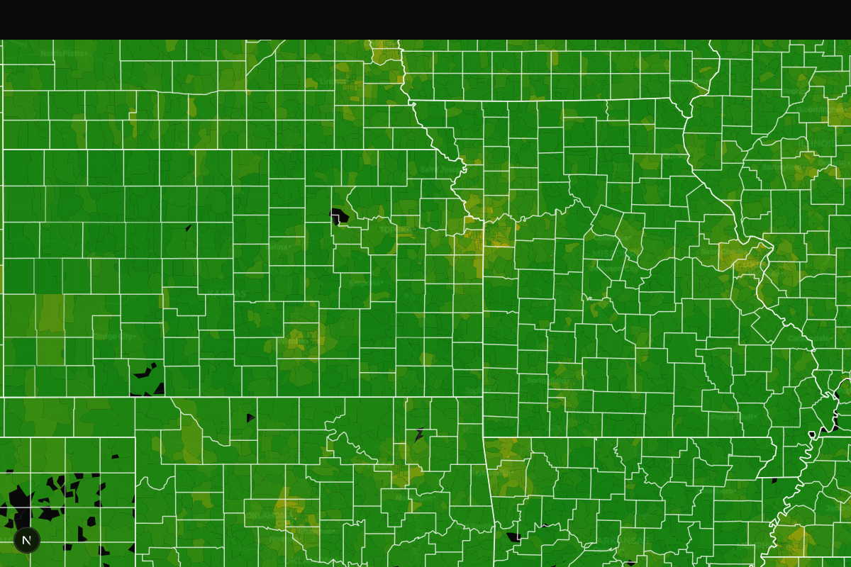 ZIP-level heat map with full choropleth detail