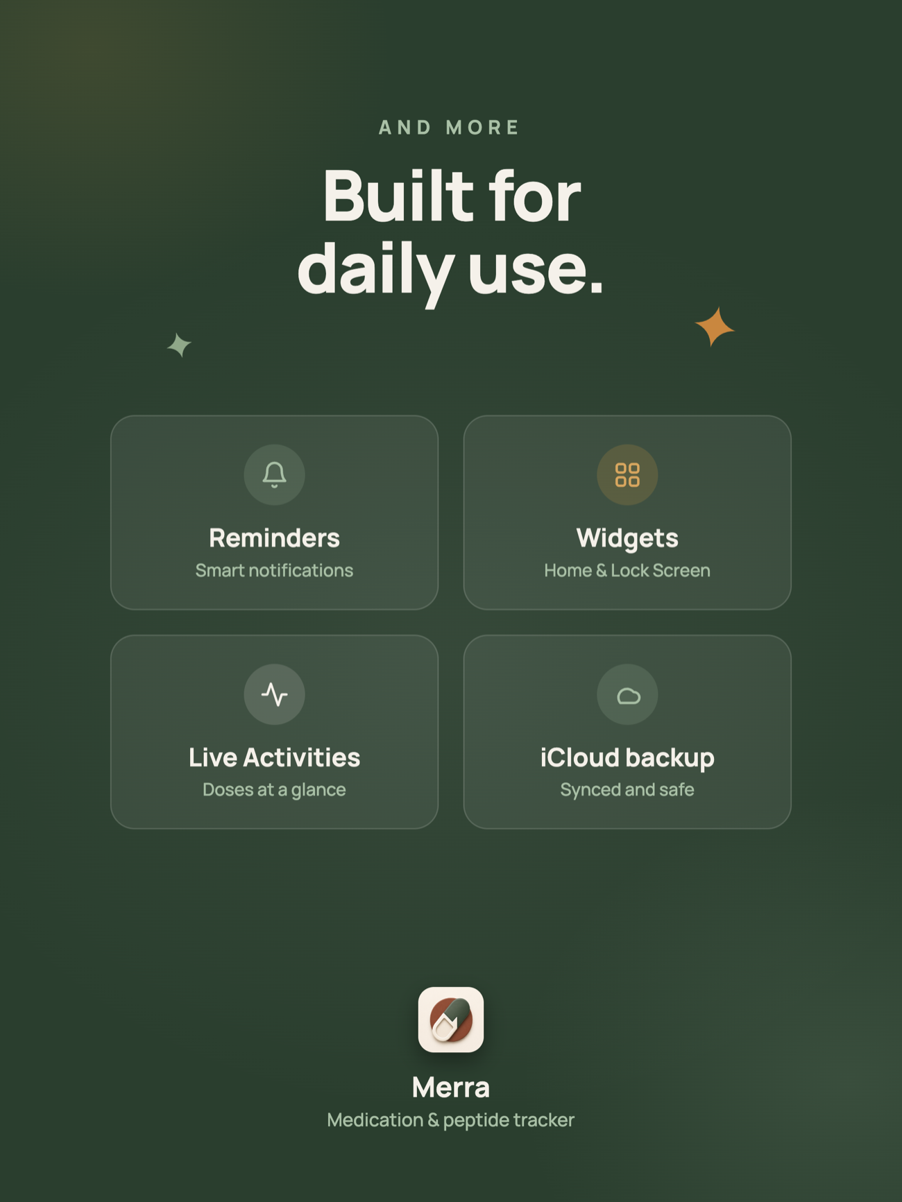 Widgets, backups, and more.