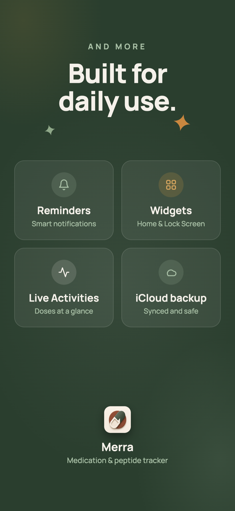 Widgets, backups, and more.