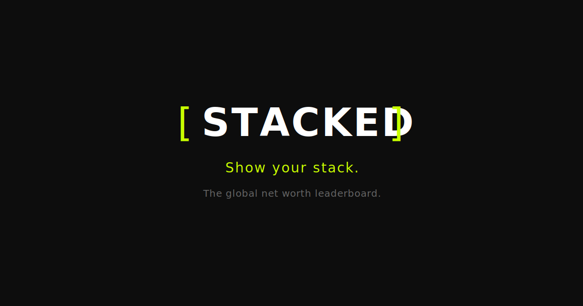 [STACKED] — Show your stack.
